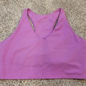GAP Fit Pink/Purple Sports Bra With Built In Shelf Bra